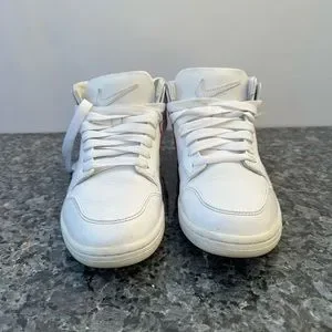 Nike Dunk Lux Chukka X Riccardo Tisci White Red Men\'s Size 8.5 BNIB 910088-100 Riccardo Tisci x NikeLab Dunk Lux Chukka White Red for Sale  main image 3